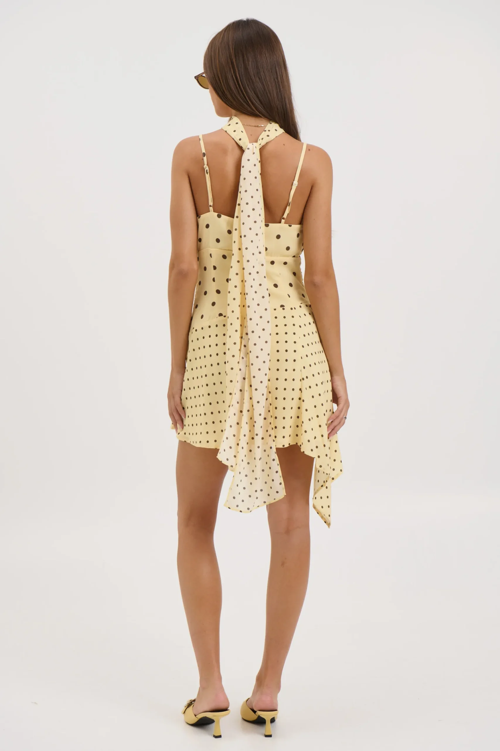Alora Scoop Dress Lemon