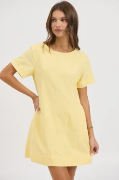 Amy Mini Dress Lemon