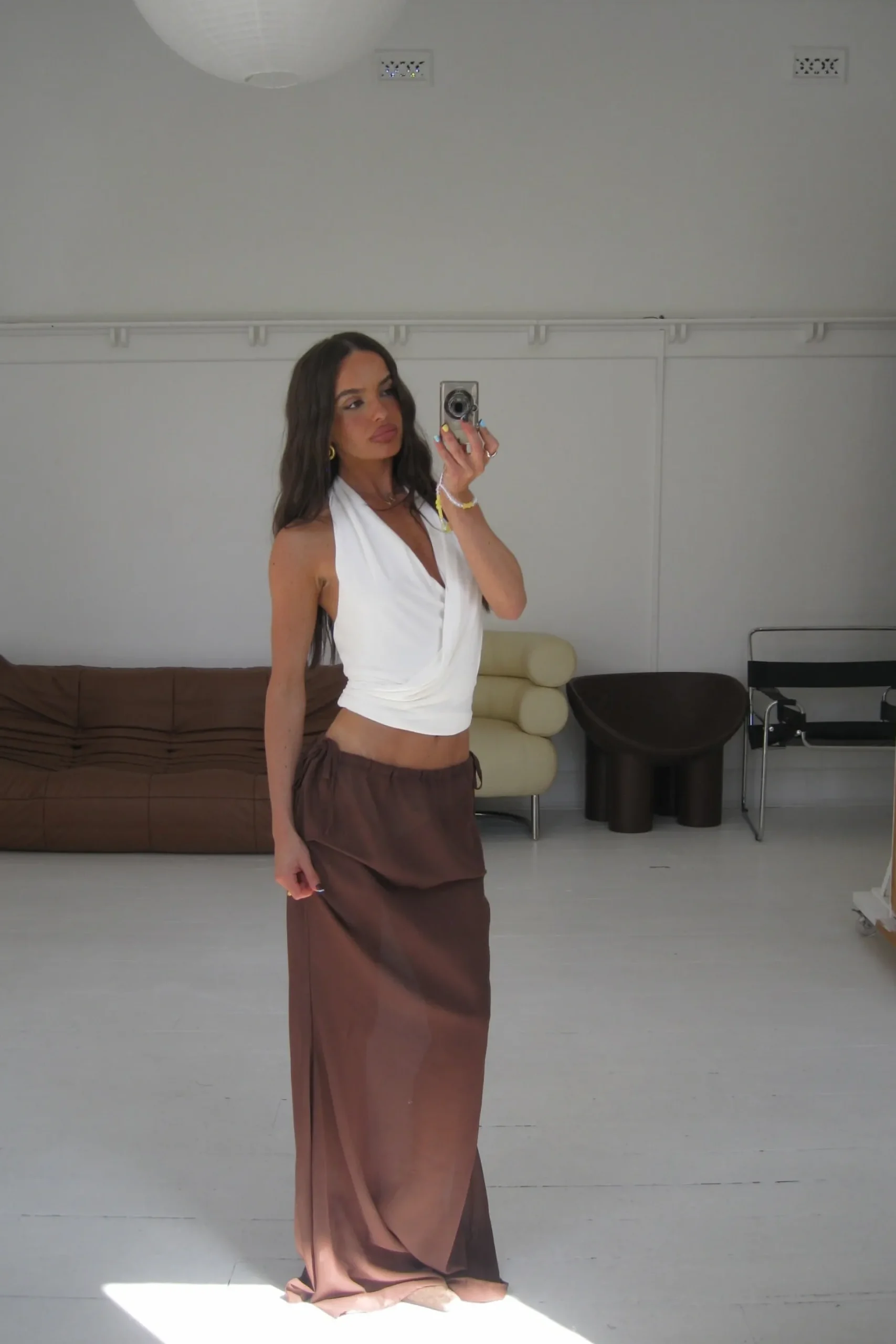 Arianne Maxi Skirt Chocolate
