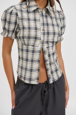 Astra Short Sleeve Shirt Beige