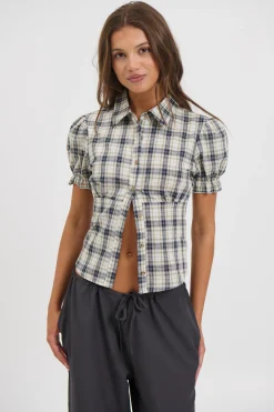 Astra Short Sleeve Shirt Beige