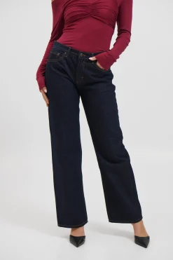 Avery Mid Rise Jean Dark Indigo