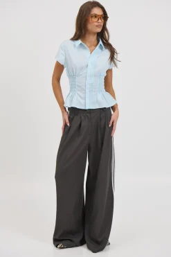 Bianca Short Sleeve Shirt Sky