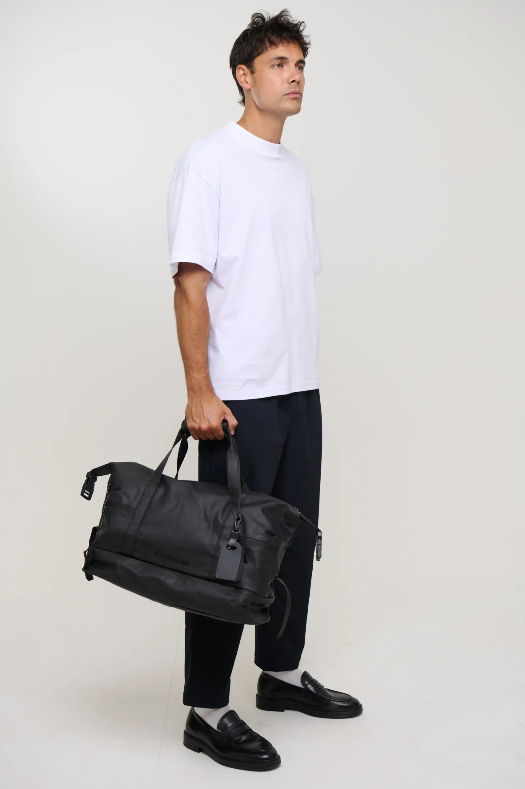 Bronze Snake Travel Bag Black