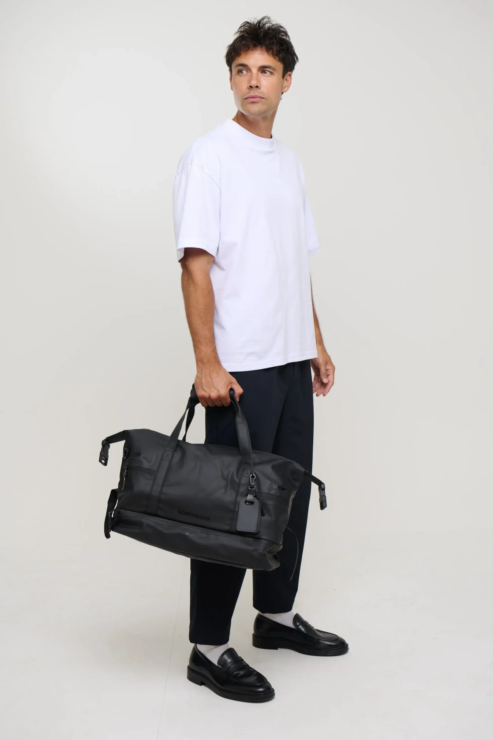 Bronze Snake Travel Bag Black