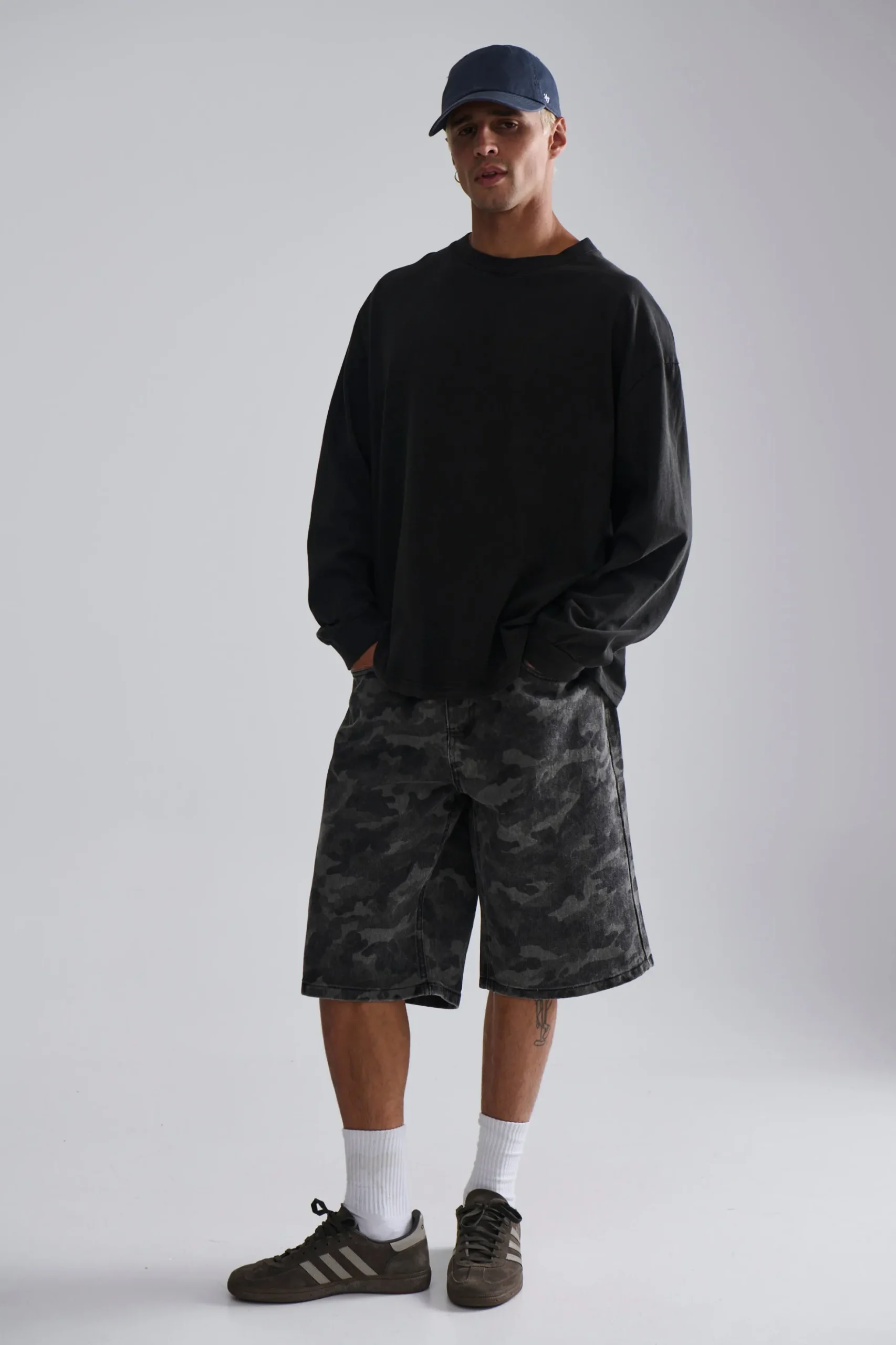 Camo Baggy Short Khaki