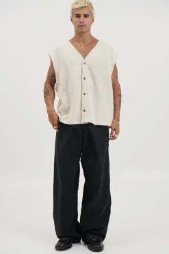 Cassius Knitted Vest Sand