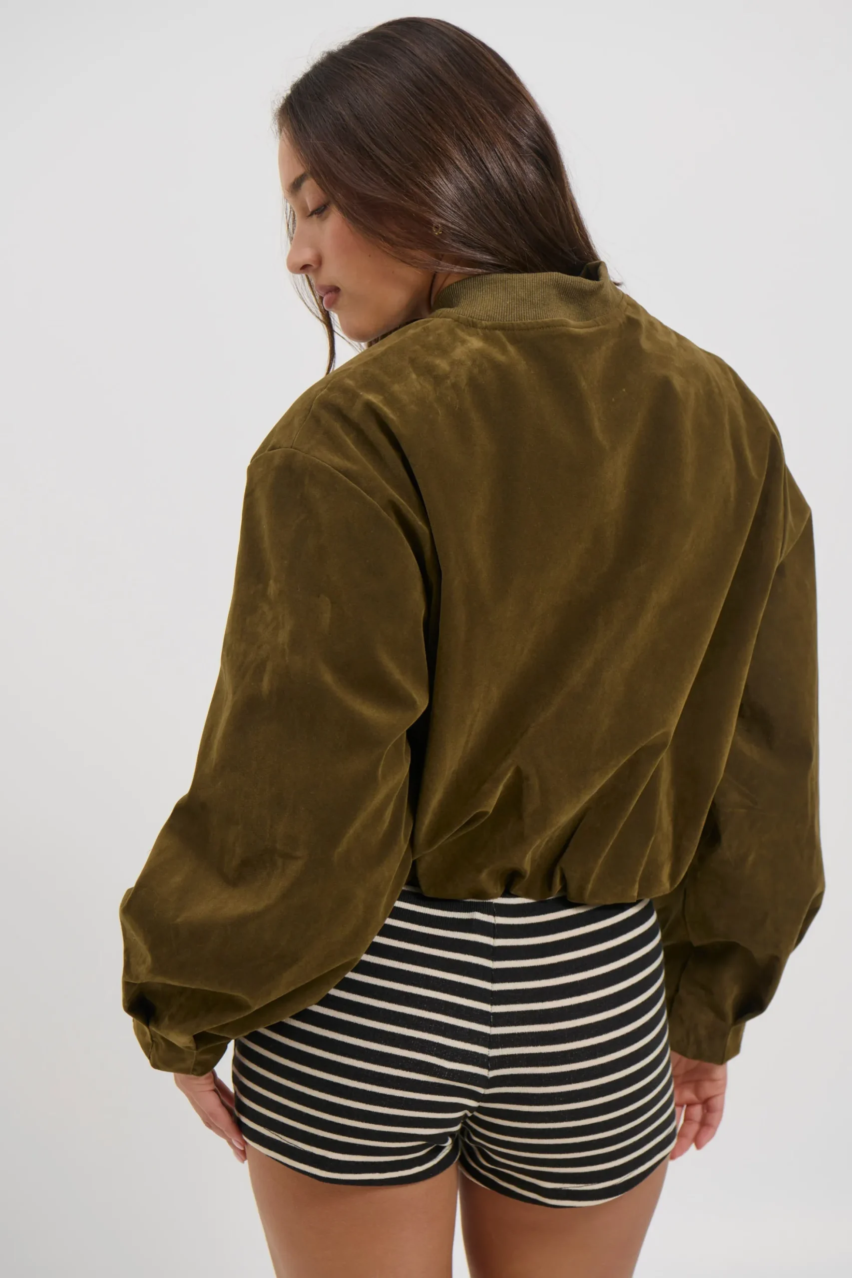 Clara Bomber Khaki