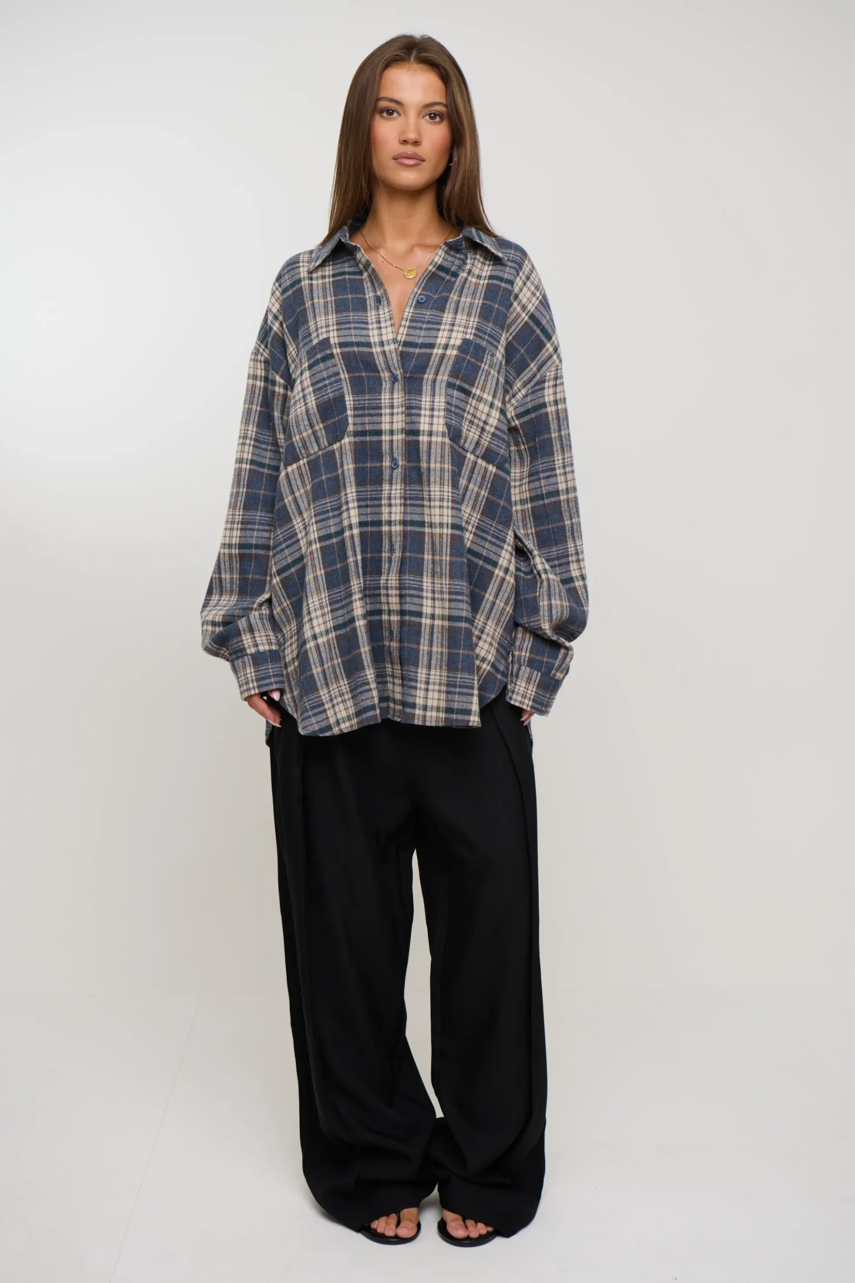 Clarity Shirt Ash Plaid