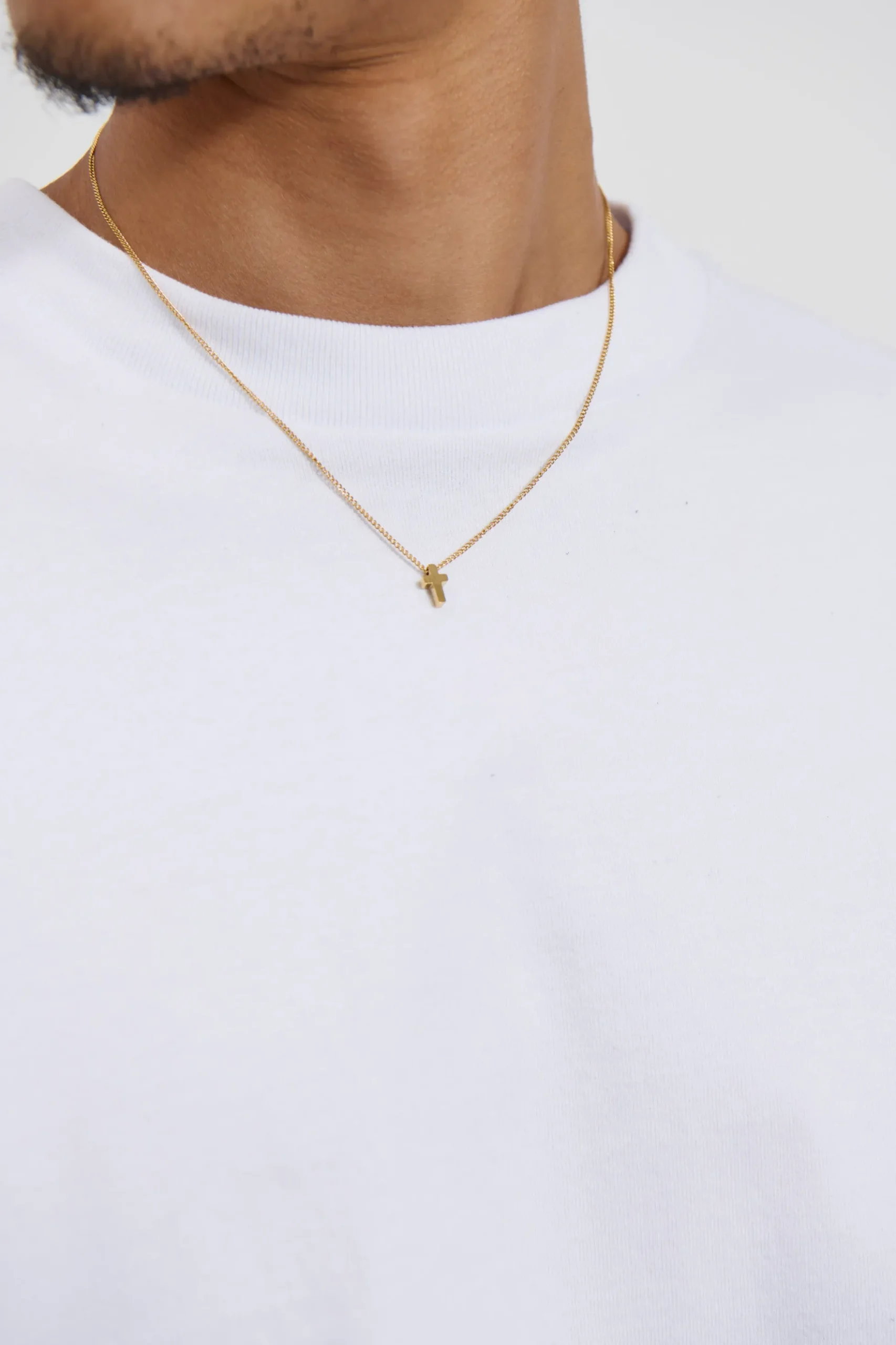 Cross Chain 18K Gold Plated