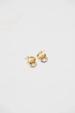 Delica Knotted Earring Mixed Metals