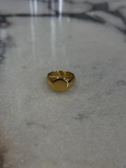 Dome Signet Ring Gold