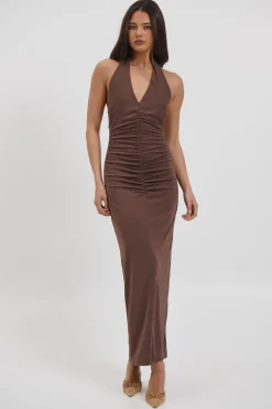 Ebba Maxi Dress Chocolate