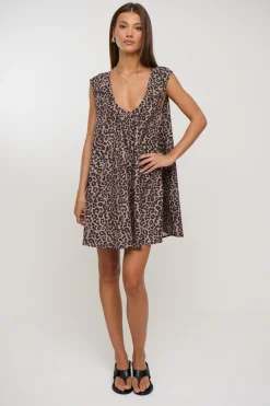 Eden Mini Dress Leopard