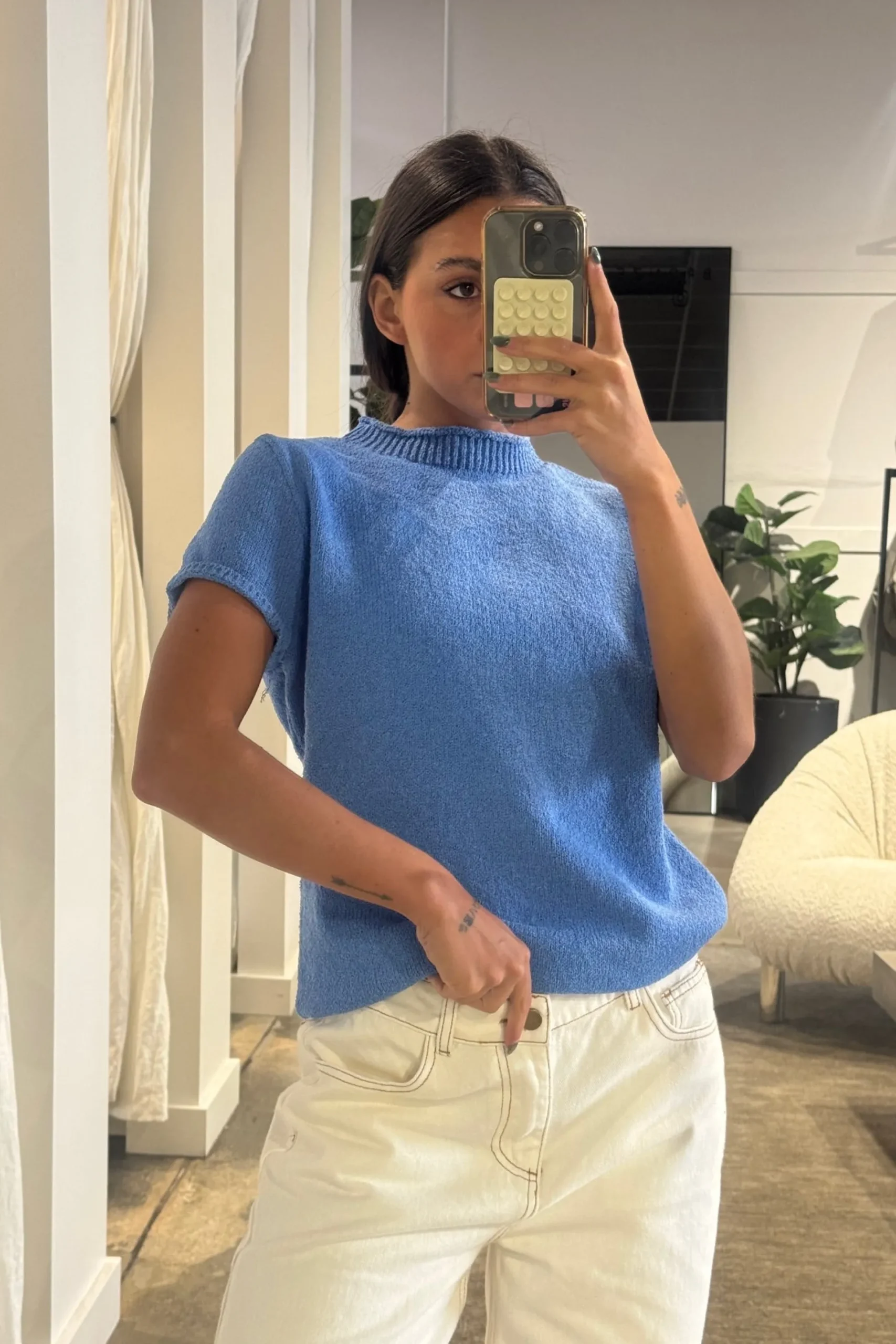 Effy Top Cobalt