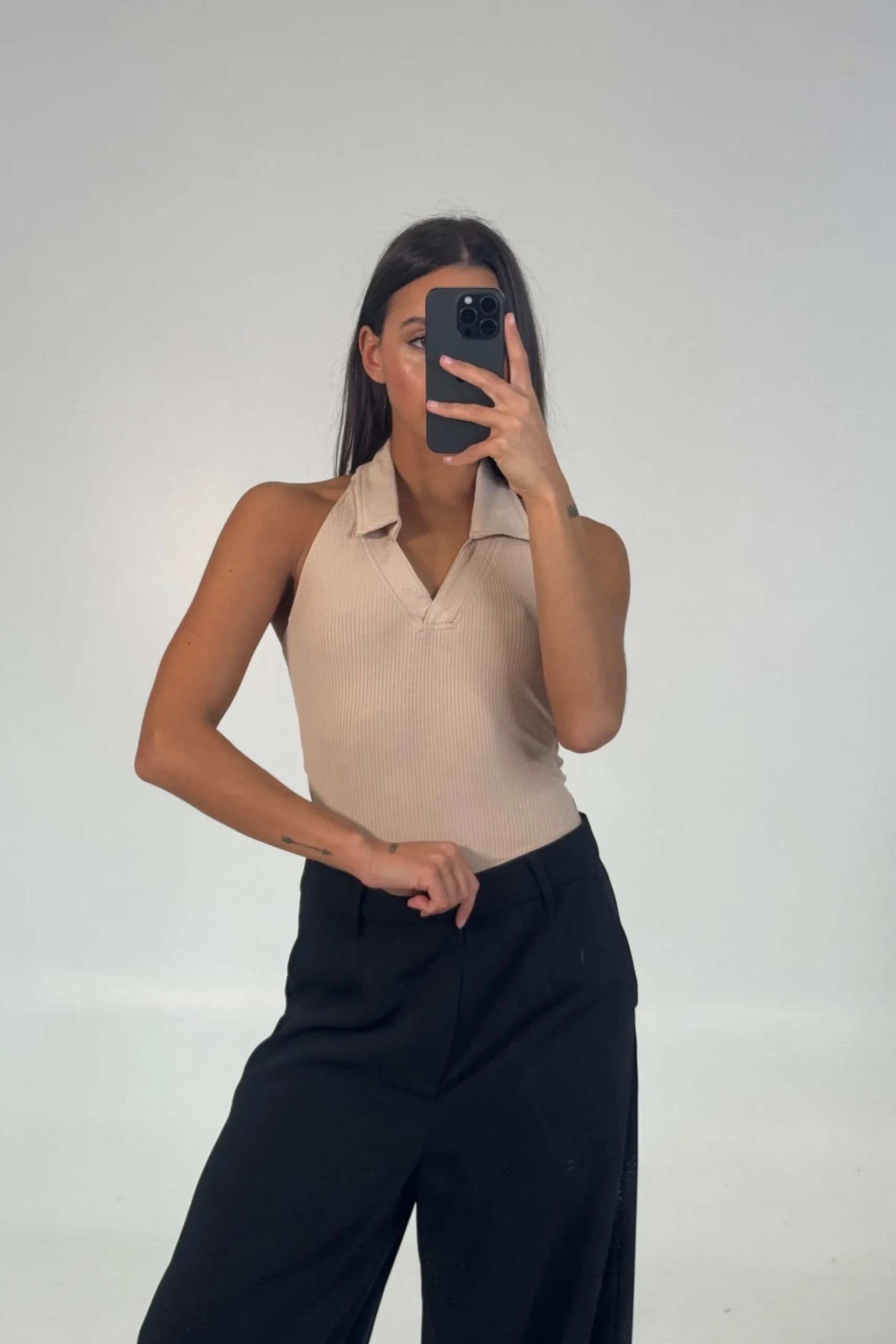 Elio Bodysuit Beige