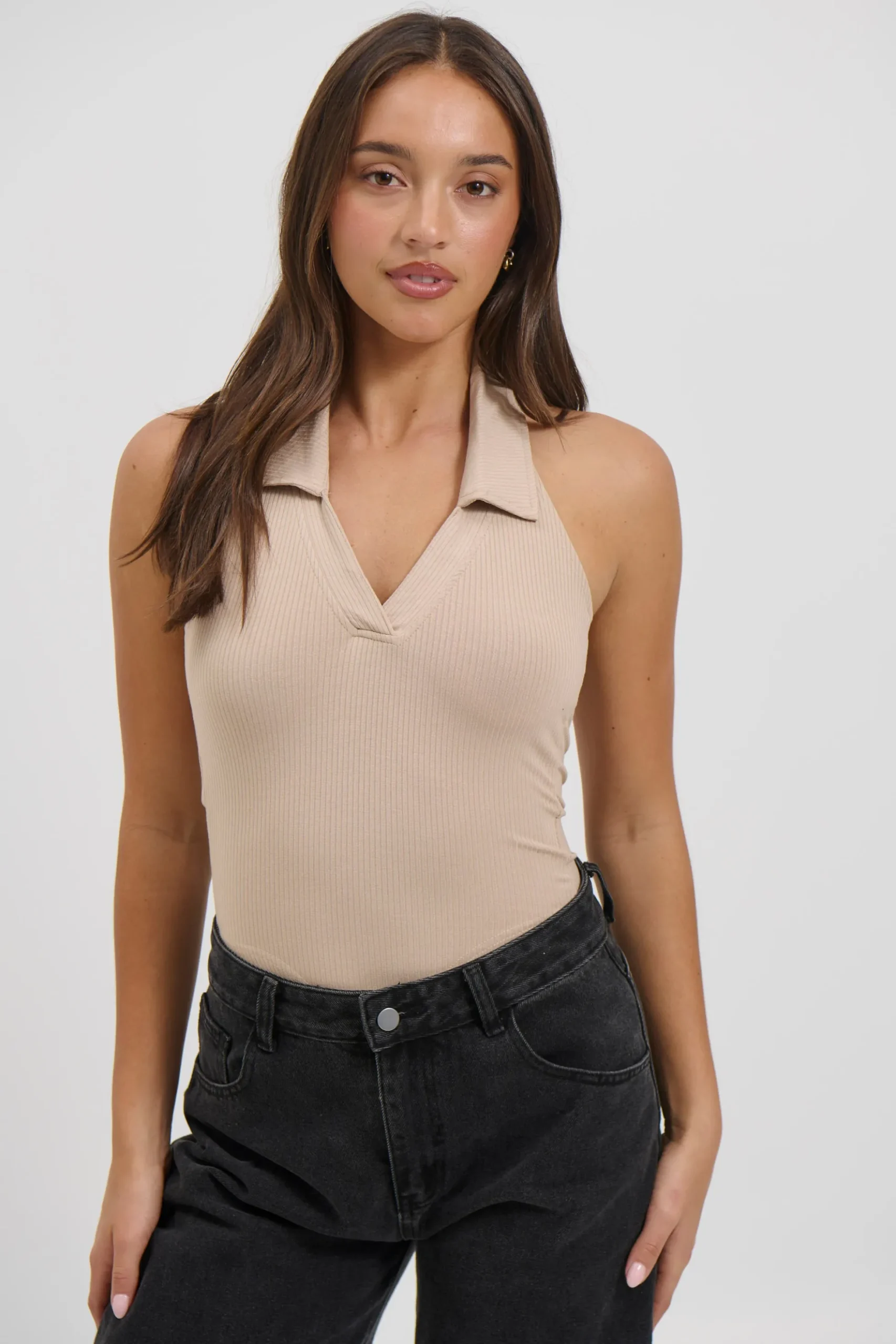 Elio Bodysuit Beige