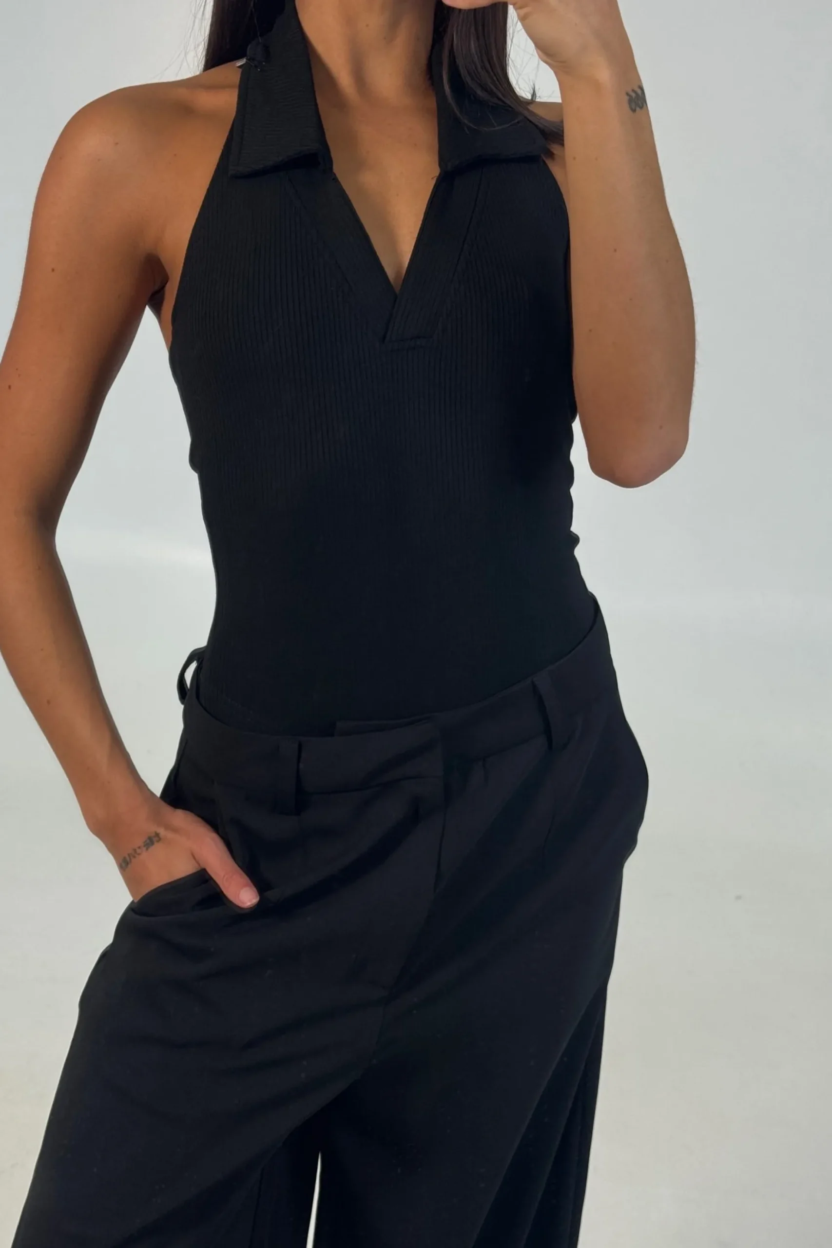Elio Bodysuit Black