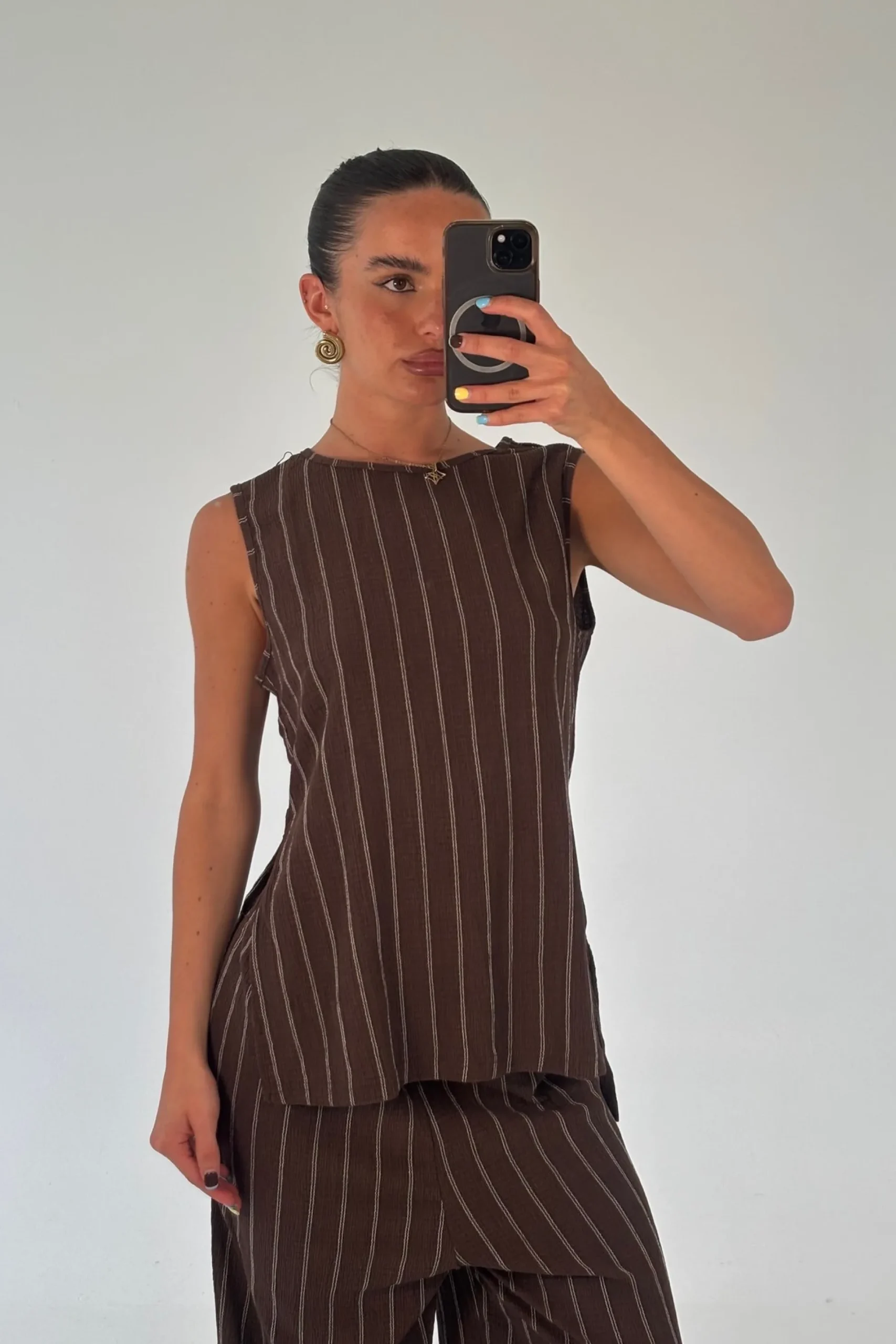 Elise Top Chocolate