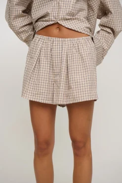 Emina Check Short Beige