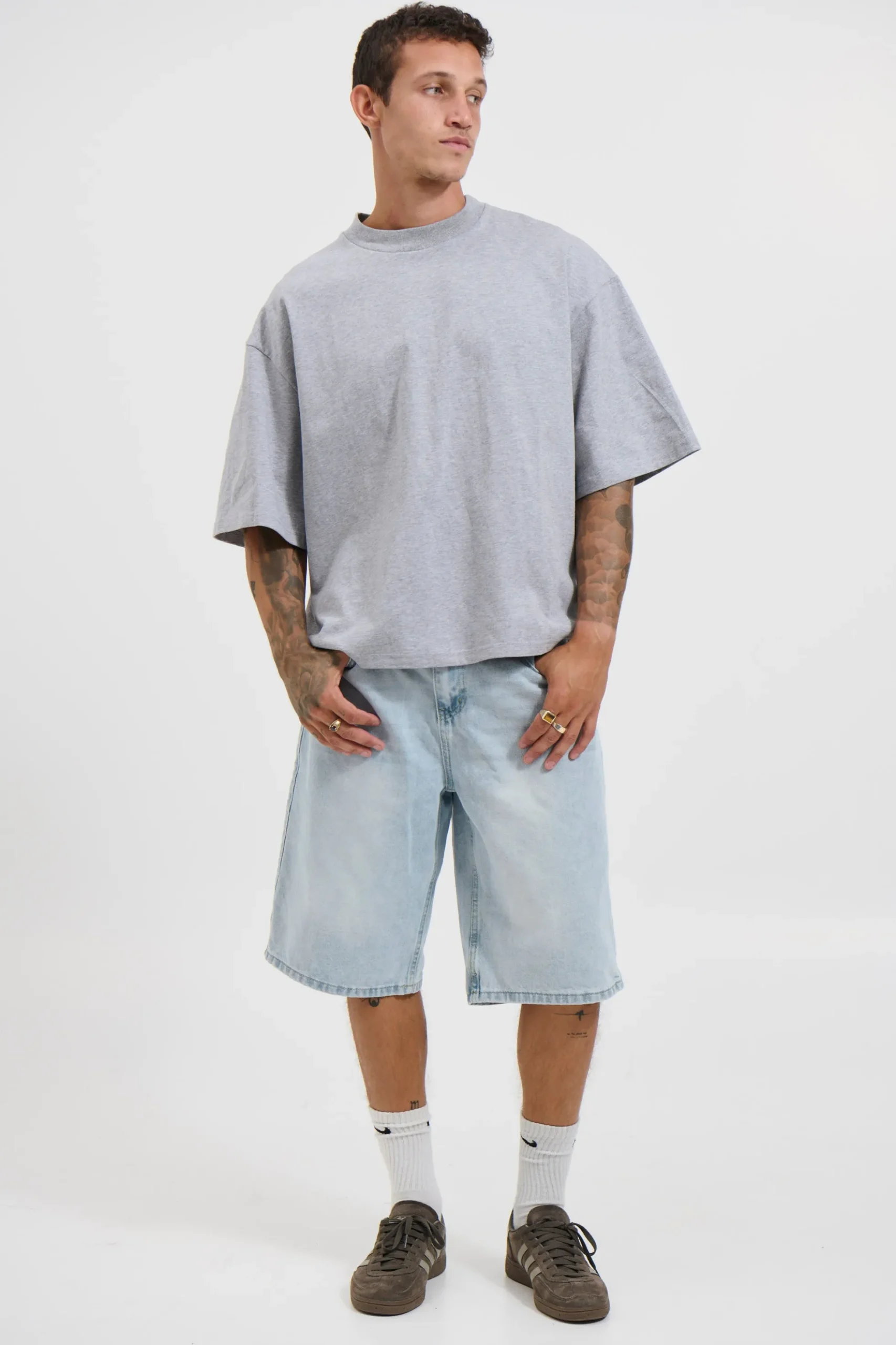 Emmett Box Tee Grey