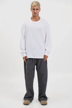 Enzyme Wash Long Sleeve Soft White