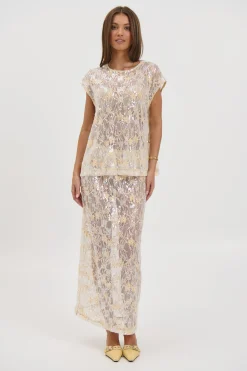 Fern Skirt Gold