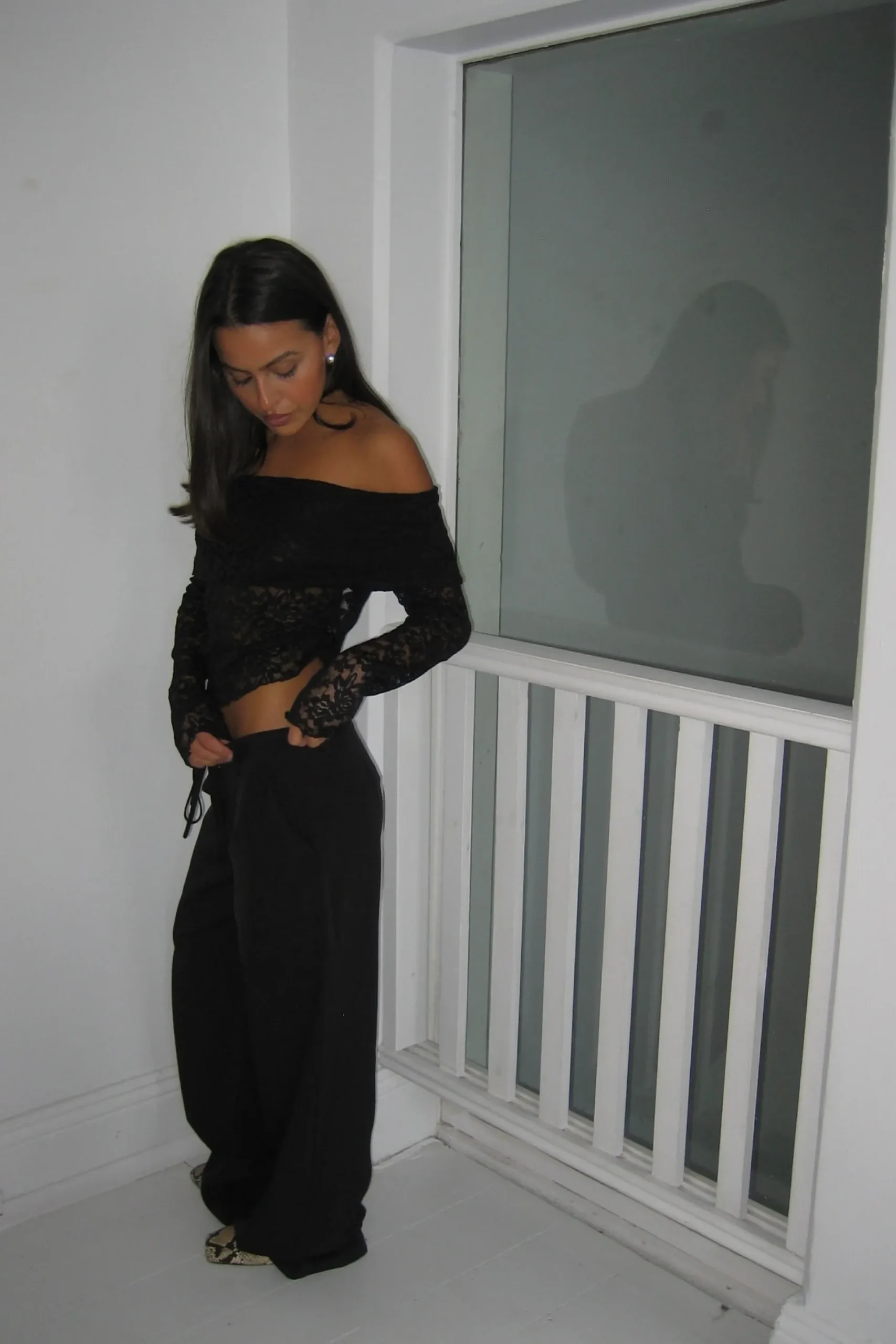Greta Off The Shoulder Top Black