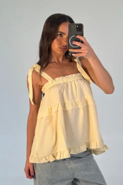 Hailey Top Lemon