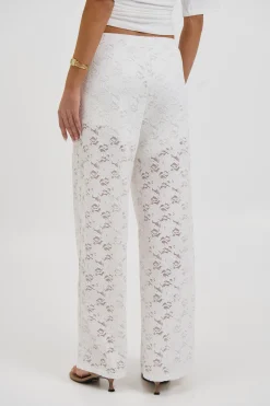 Jacinta Lace Pant White