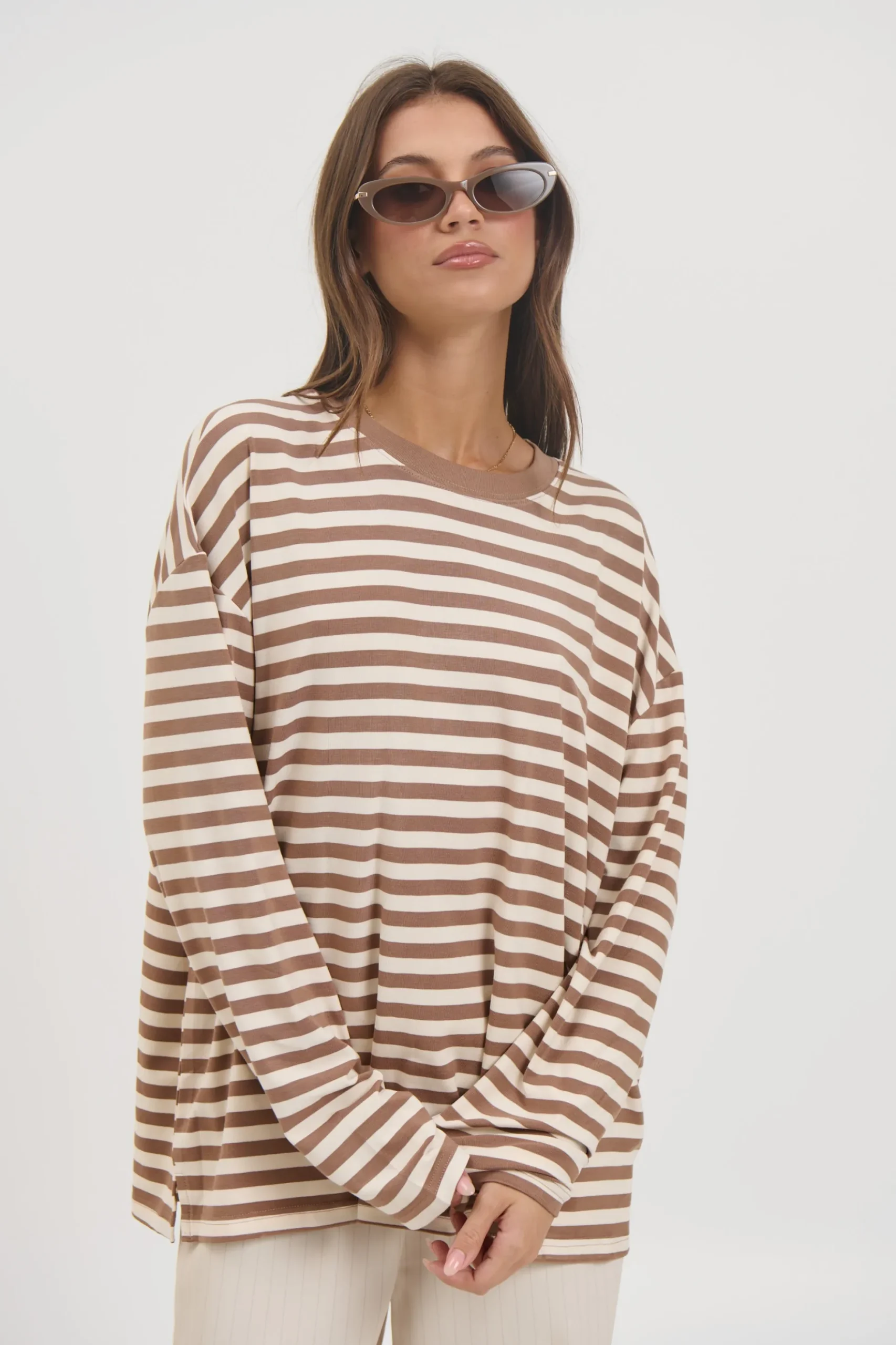Jaida Long Sleeve Chocolate