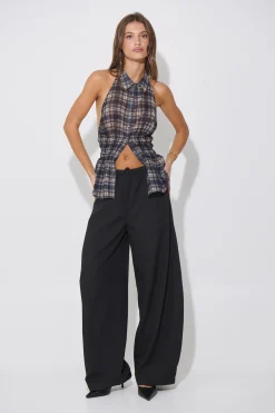 Jaylan Sleeveless Shirt Dark Grey