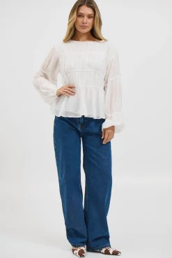 Jemimah Top White