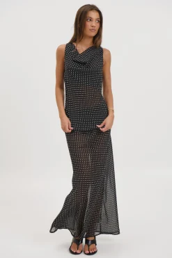 Jemma Sheer Skirt Black