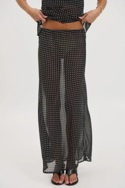 Jemma Sheer Skirt Black