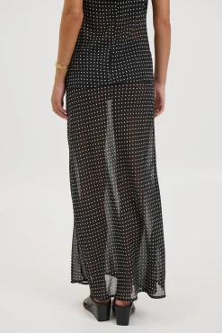 Jemma Sheer Skirt Black