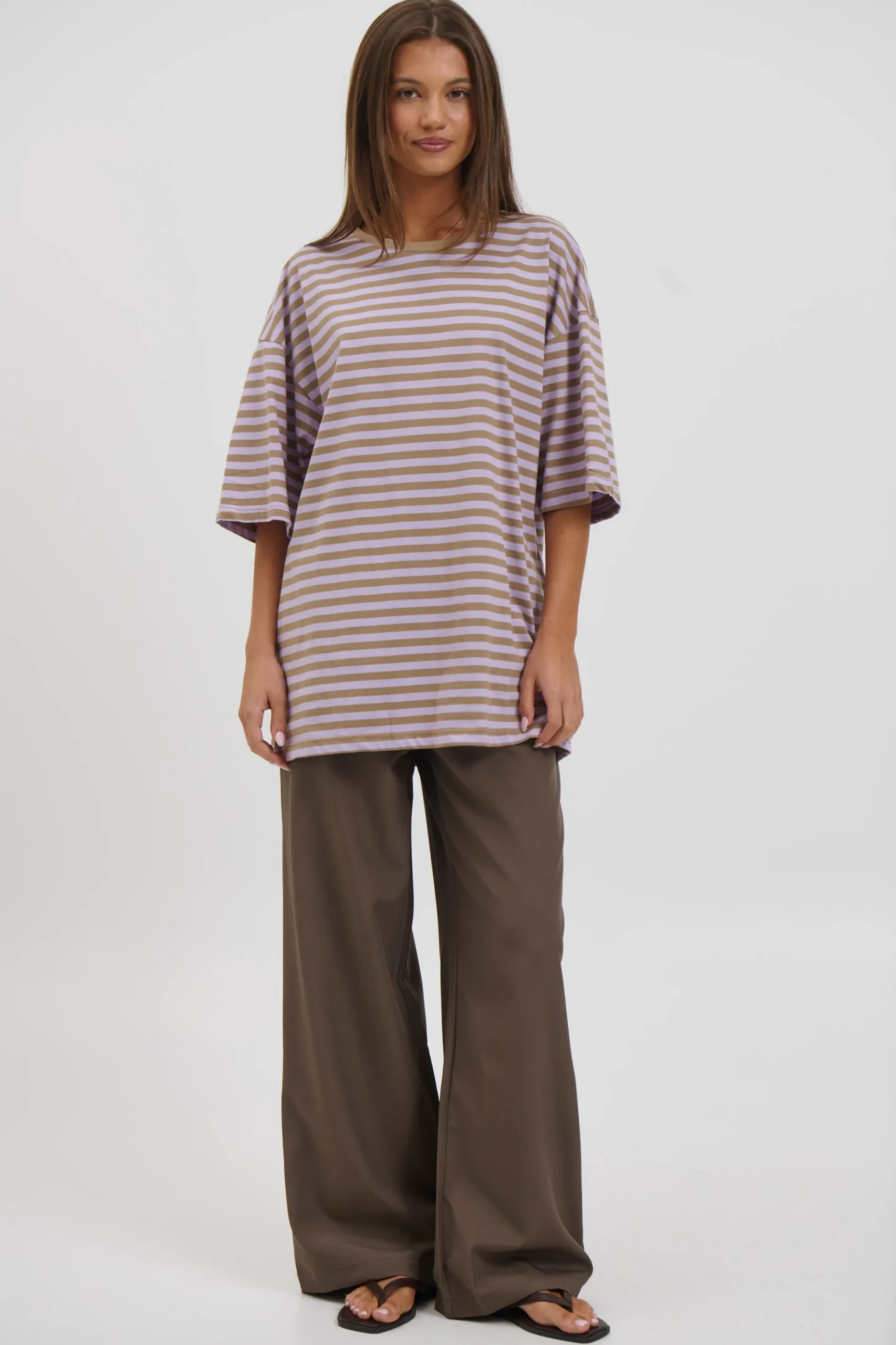 Jess Top Purple Stripe