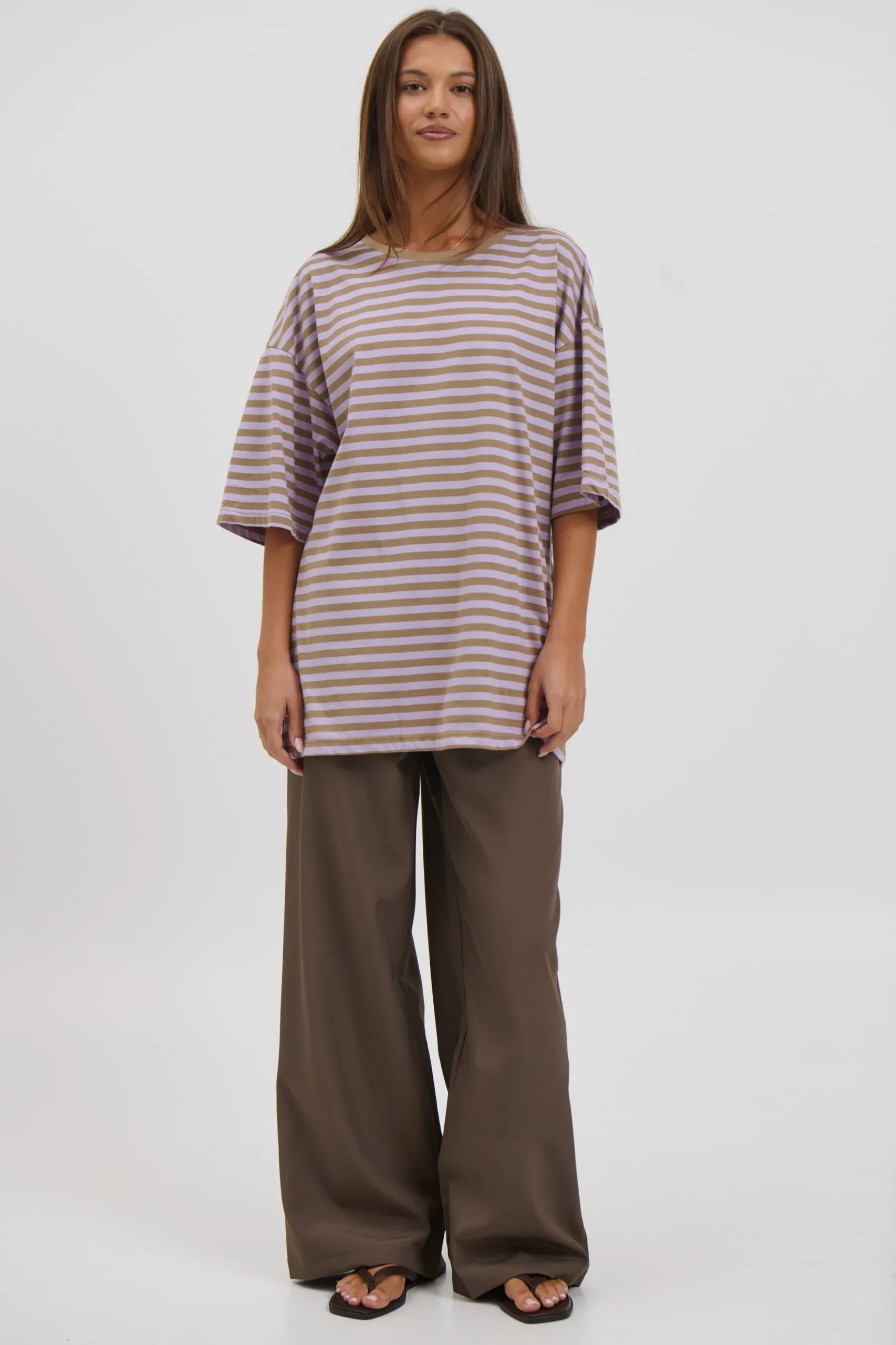 Jess Top Purple Stripe