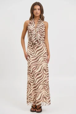 Josie Maxi Dress Brown