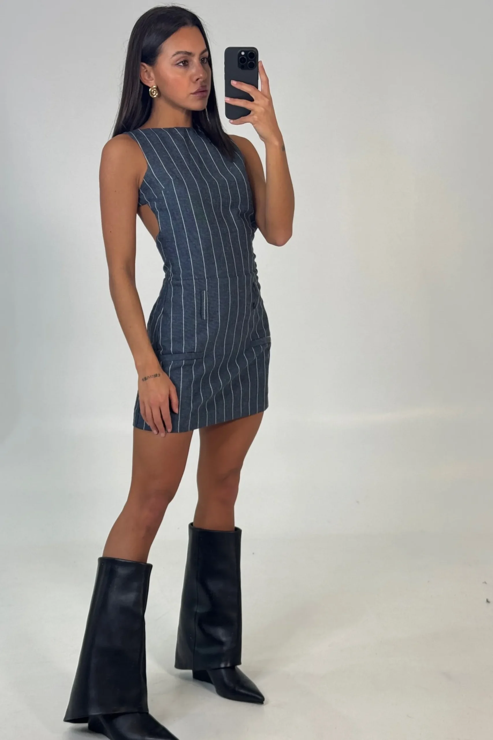 Kareena Mini Dress Blue