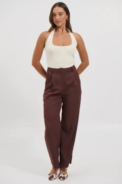 Katya Halterneck Top Off White