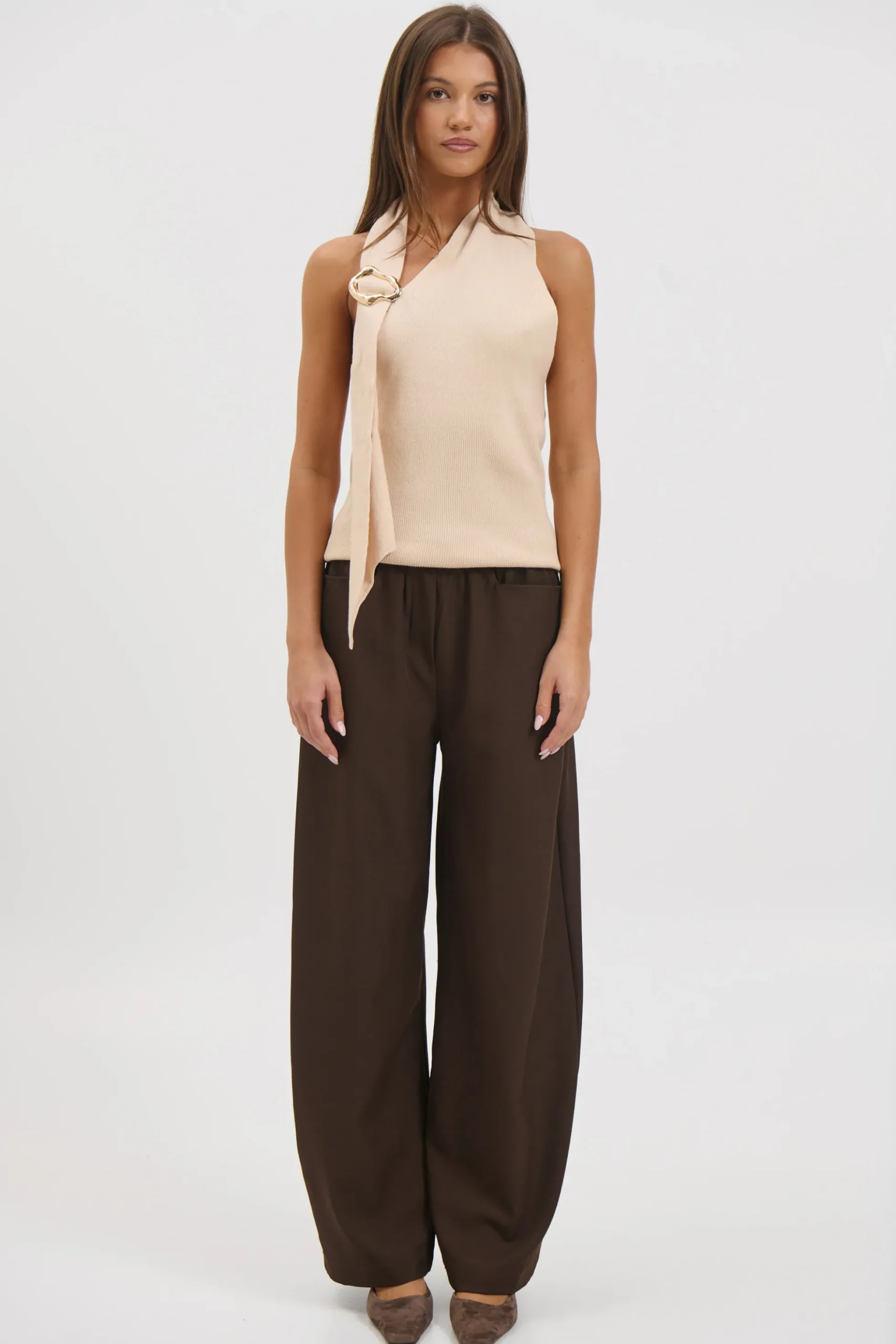 Kelsey Top Beige