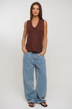 Kitt Knit Top Chocolate
