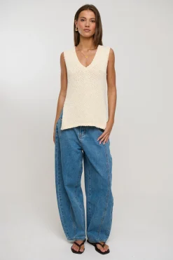 Kitt Knit Top Cream