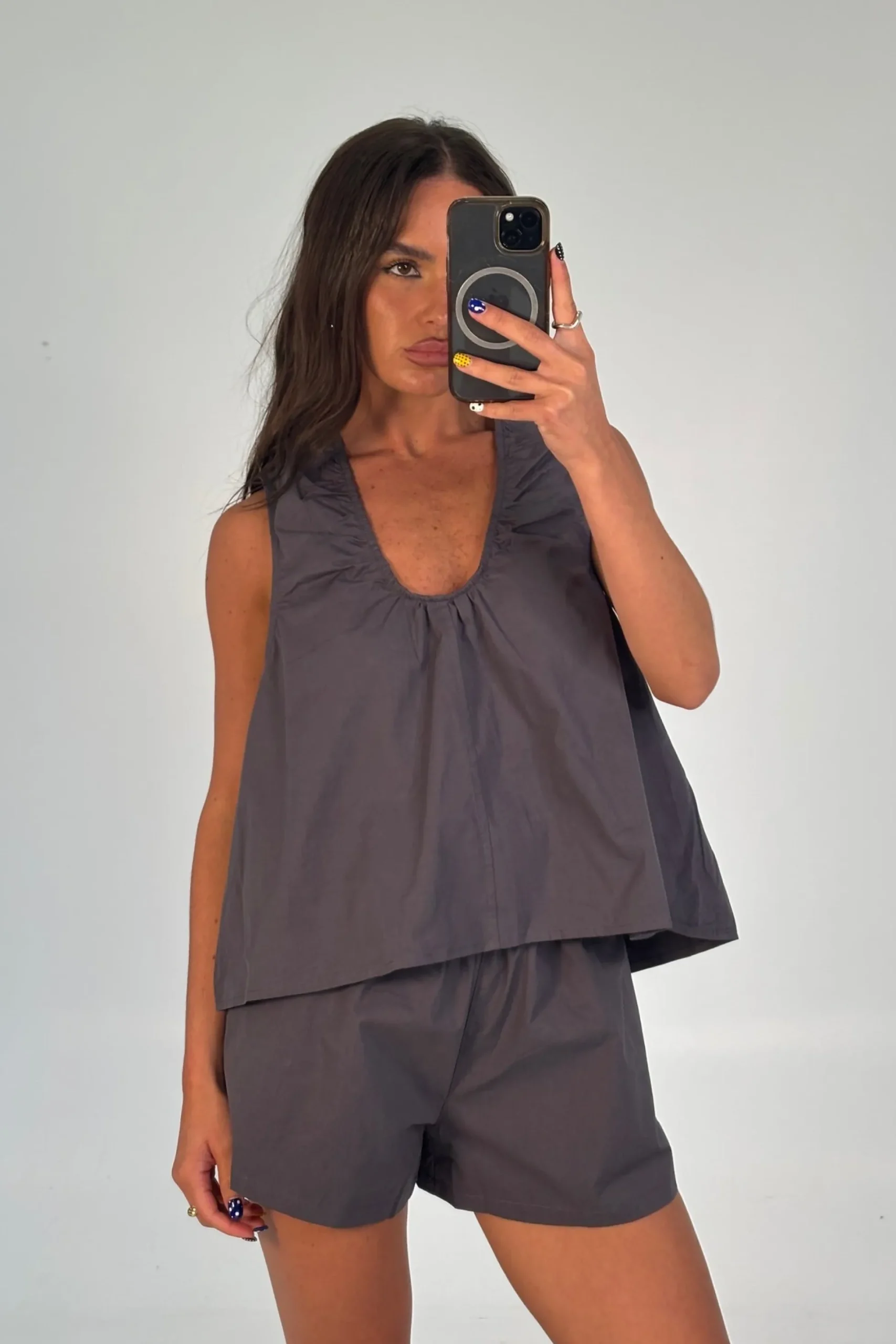Kyla Top Charcoal