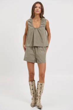 Kyla Top Khaki