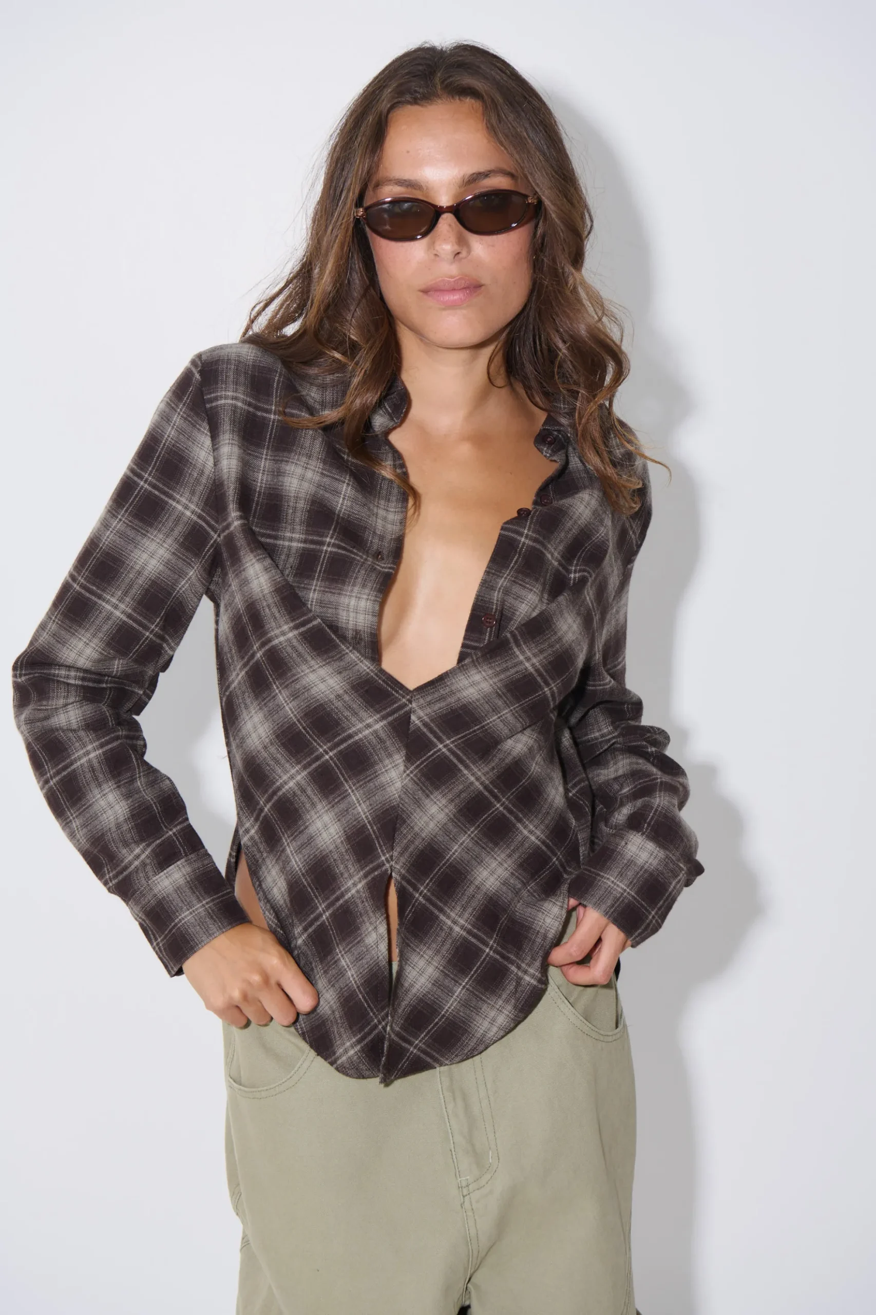 Leah Shirt Dark Grey