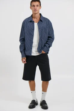 Long Sleeve Box Shirt Navy