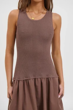 Malibu Maxi Dress Chocolate