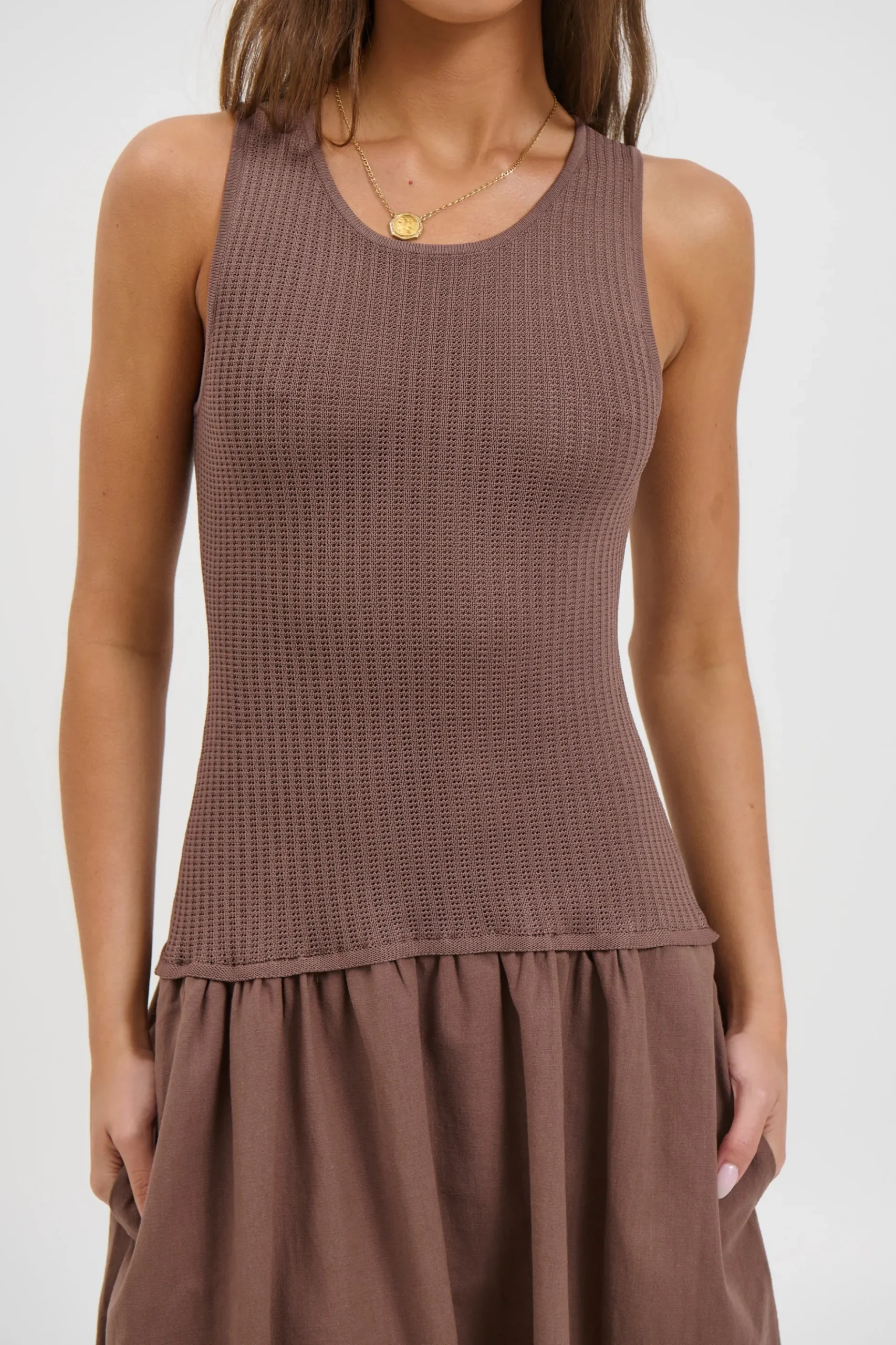 Malibu Maxi Dress Chocolate